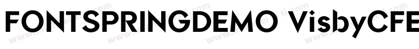FONTSPRINGDEMO VisbyCFExtraBoldRegu字体转换